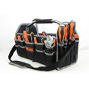 Electrician Carry Steel Tote Handle Foldable Heavy Tool Bag Storage Pockets Box