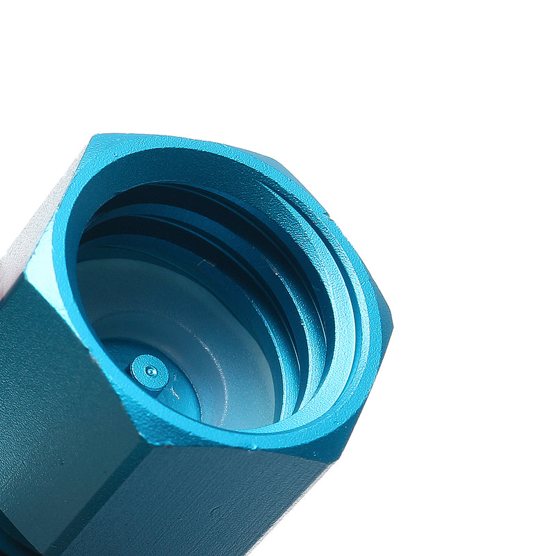 Adapter Converts CO2 Tank to Standard G1/2/CGA320 Male Fitting & W21.8 Female Fitting Blue