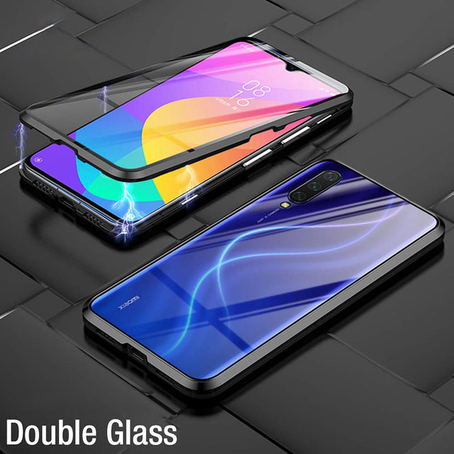 Bakeey 360 Front+Back Double-sided Full Body 9H Tempered Glass Metal Magnetic Adsorption Flip Protective Case For Xiaomi Mi 9 Mi9 Lite  / Xiaomi Mi CC 9