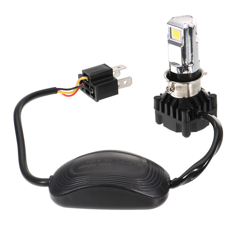 3 LED 3500LM 6000k Motorcycle Bike Car H4 COB HI/Lo Beam Headlight Lamp Bulb Kit