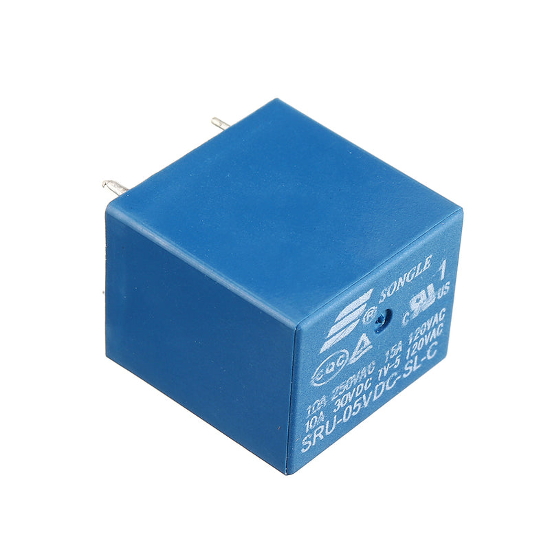 5Pcs SRU-05V 12V 24VDC-SL-C 5V 12V 24V DC 10A 5Pin Relay Module