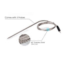 Digital Food Thermometer Timer for Kitchen Barbecue Measuring Tool
