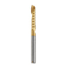 Drillpro 3.175mm Shank 12/15/17/22mm Single Flute End Mill Cutter Titanium Coated Spiral Drill Bit