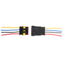 4Pin 2 Way Car Waterproof Electrical Connector Male & Female Plug Wire AWG Marine