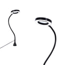 NEWACALOX Magnetic Flexible Desk Magnifier 3X USB LED Magnifying Glass 3 Colors Illuminated Magnifier Lamp Loupe Reading Rework Soldering Magnifier