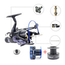 Bobing Coonor 9+1BB 5.1:1 Double Unloading Rocker All Metal Spool Saltwater Spinning Fishing Reel