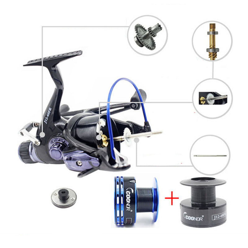 Bobing Coonor 9+1BB 5.1:1 Double Unloading Rocker All Metal Spool Saltwater Spinning Fishing Reel