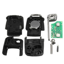 Car 433MHz ID48 Chips 2 BTN Remote Key Alarm Fob Flip Uncut for VW 1J0 959 753 AG