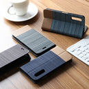Bakeey Flip Shockproof Canvas Holster PU Leather Protective Case For Elephone U2