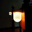 LUSTREON Solar 3 LED Wall Lamp Outdoor Waterproof Fence Garden Path Light Double Color Temperature