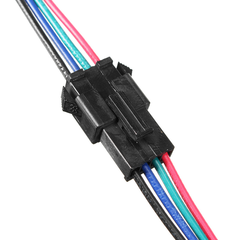 Excellway 10 sets JST 15cm SM 4Pin 22AWG Wire Male and Female Connectors Wire Pitch 2.54mm