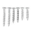 32Pcs Galvanized Threaded Nail Expansion Screw Nails Door Frame and Safety Speed Bump Fixing Pull Burst Nail