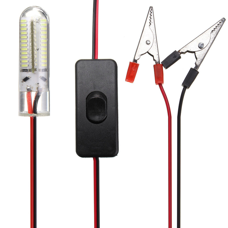 ZANLURE 12V 12W Cool/ Warm White Underwater LED Fishing Light Night Boat Attracts Fish