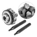 SANOU 3/4 Jaws Wood Lathe Chuck 50mm 63mm Manual Chuck Self-centering DIY Metal Wood Lathe Tools