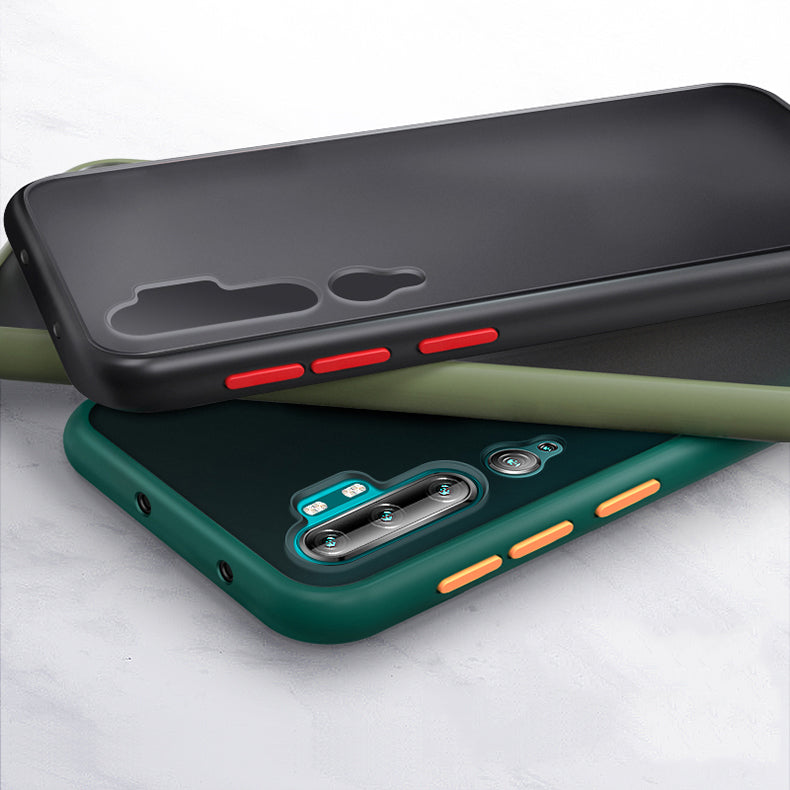 Bakeey Armor Shockproof Anti-fingerprint Matte Translucent Hard PC&Soft TPU Edge Protective Case for Xiaomi Mi Note 10 / Xiaomi Mi Note 10 Pro / Xiaomi Mi CC9 Pro