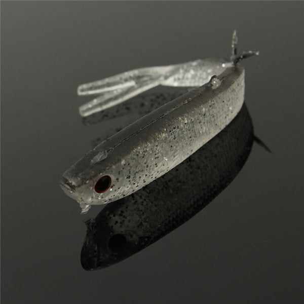 ZANLURE 50pcs 9.5cm Soft Fishing Lure Fishing Tiddler Bait Silicone Fishing Lure Bait