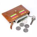 Leather Coin Purse Multi-function Coins Bag Card Mini Key Case