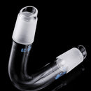 24/29 75 Degree Borosilicate Glass Distillation Adapter Connector Distilling Tube w/ Standard Ground Taper Inner Joints