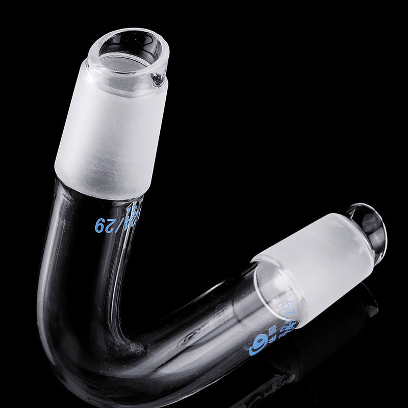 24/29 75 Degree Borosilicate Glass Distillation Adapter Connector Distilling Tube w/ Standard Ground Taper Inner Joints