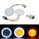 2 Inch Bullet Style 1157 Turn Signal Lights LED Panel For Harley