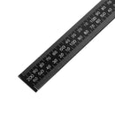 Drillpro Black Steel Double-sided Metric Inch Angle Ruler 90 Degree Angle Corner Ruler