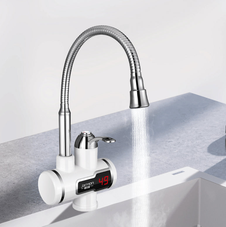 220V 3000W Tankless Instant Heating Sink Tap 360 Digital Display Electric Water Heater Faucet EU