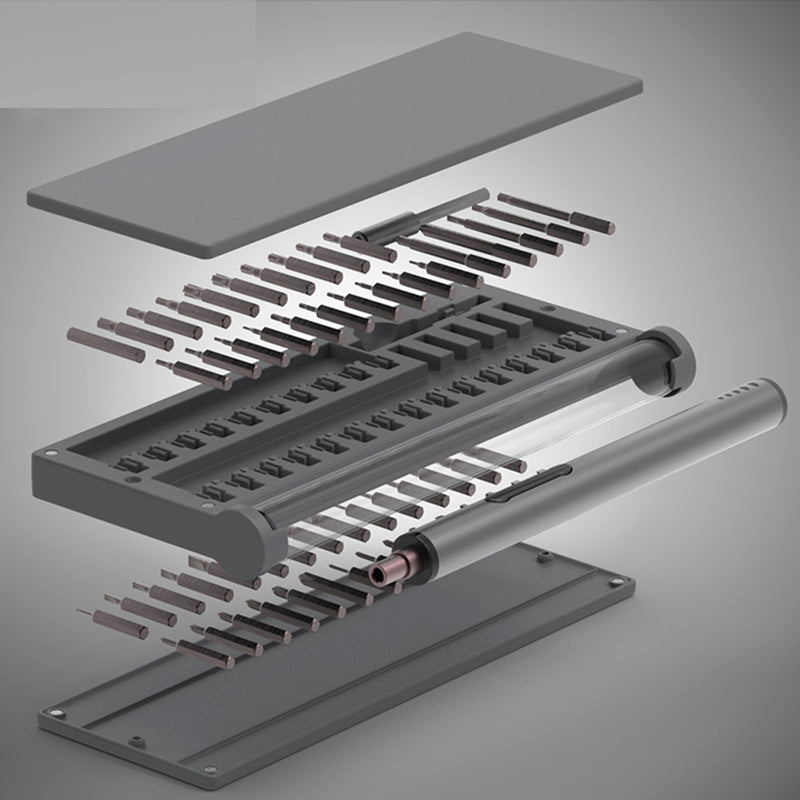 3.7V Portable Cordless Electric Screwdriver USB Lithium-ion LED Screw Driver Magnetic Mat Kit Rechargeable Repair Tool