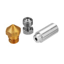 MK10 All Metal Hotend Conversion Kit with 0.4mm Brass Nozzle for 3D Printer 1.75mm Filament