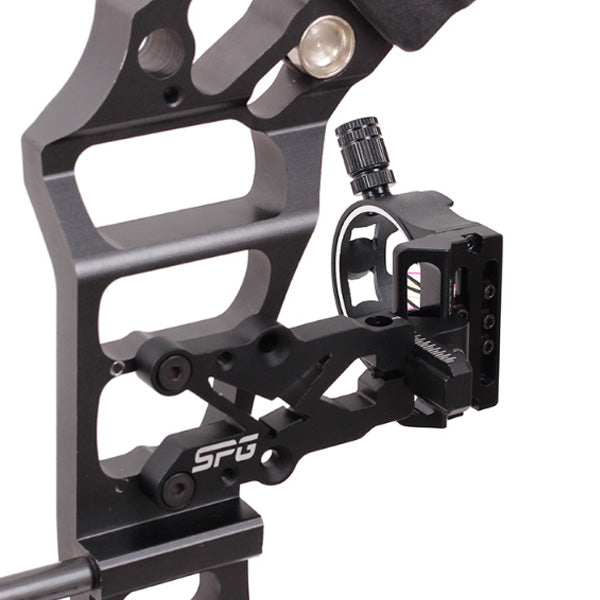 SPG Five-needle Bow Sight For Composite Recurve Bow Short Rod Adjustable Bow Sights Archery Competitive Accessories