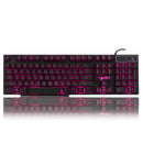 HXSJ R8 Russian English Dual Layout 104 Keys USB Wired Backlit Gaming Keyboard
