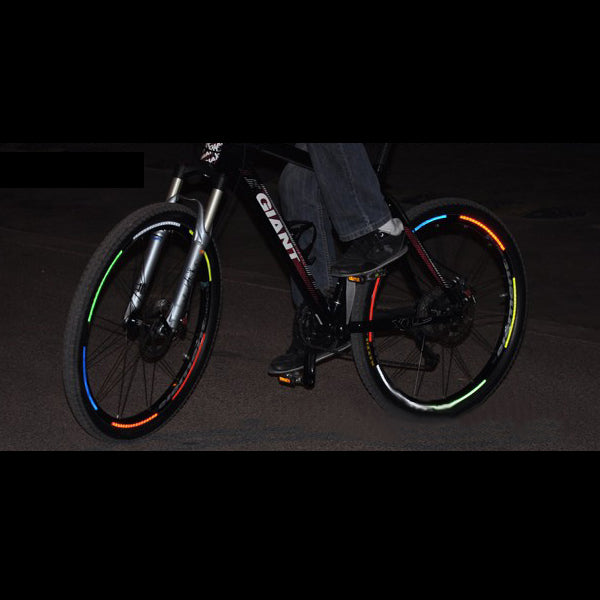 10 X Bike Bicycle Wheel Rims Reflective Stickers Luminous