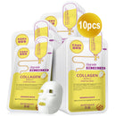 Sherman Moisturizing Brightening Skin Collagen Mask -10 Pieces