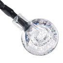 6m 30LED Waterproof Solar Powered Light String Retro Crystal Ball Bulb String Decor Lamp