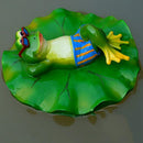 Floating Pond Decor Outdoor Simulation Resin Cute Swimming Pool Lawn Frog Decorations Ornament Garden Art in Water