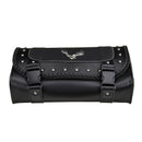 Black PU Leather Motorcycle Tool Bag Luggage Saddlebags Saddle Bag Universal For Harley