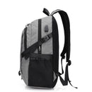IPRee 49x32x16cm Canvas Anti Theft Travel Backpack with USB Charging port Portable Rechargeable Bag