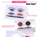 Music Flower Eyeliner Eyebrow Powder Makeup Set Kit Waterproof Long Lasting