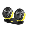 8W Car Fan USB Charging Plug 3 Levels Power 360 Degree Adjustable