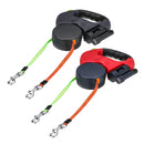 3M Walk Two Dog Pet Automatic Retractable Dog Traction Rope With LED Light Retractor