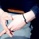 Unisex Retro Golden Cudgel Bangle Bracelet Punk Silver Gold Black Cuff Bracelets for Men Women