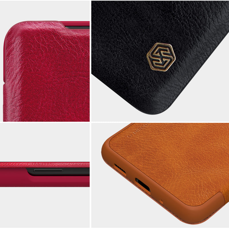 NILLKIN Flip Bumper Shockproof Card Slot Holder Full Cover PU Leather Vintage Protective Case for Samsung Galaxy S11