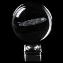Laser Engraved Solar System Ball 3D Miniature Planets Sphere Glass Globe
