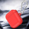 TOTU Anti-Dust Soft Silicone Wireless Bluetooth Earphone Storage Protective Case with Hook for AirPods 2 / AirPods 1