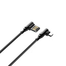 LIDNO 2.4A Type-C Micro USB Fast Charging 90 Degree Elbow Data Cable for Huawei P30 Pro Mate 30 5G Xiaomi 9Pro Redmi K30 S10+ Note 10 5G Oneplus 7T Pro