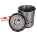 Naturehike 1.5L Aluminum Heat Exchanger Pot Portable Outdoor Cookware with Bowl and Spoon