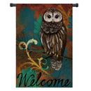 28"x40" 12.5"x18" Owl Autumn Welcome Fall House Garden Flag Yard Banner Decorations