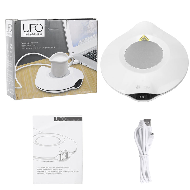 2 in 1 USB Cup Heater Cooler Plate Tea Milk Heating Cooling Pad For Home Office
