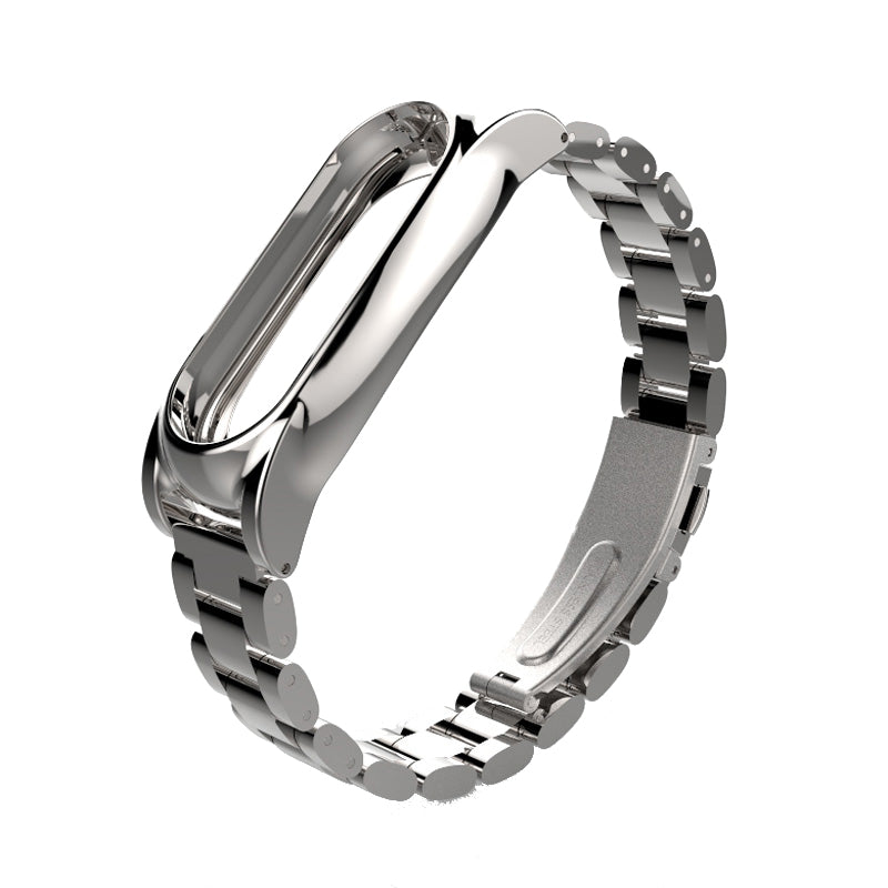 Mijobs Replacement Metal Stainless Steel Frame Bracelet Wristband For Miband 2