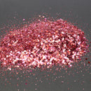 Red Nail Art Glitter Powder Sequins Decoration Tips 3D Mixed Dust