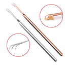 Y.F.M 13.6cm Stainless Steel Silver Three Links Clear Earwax Ear Spoon Tool